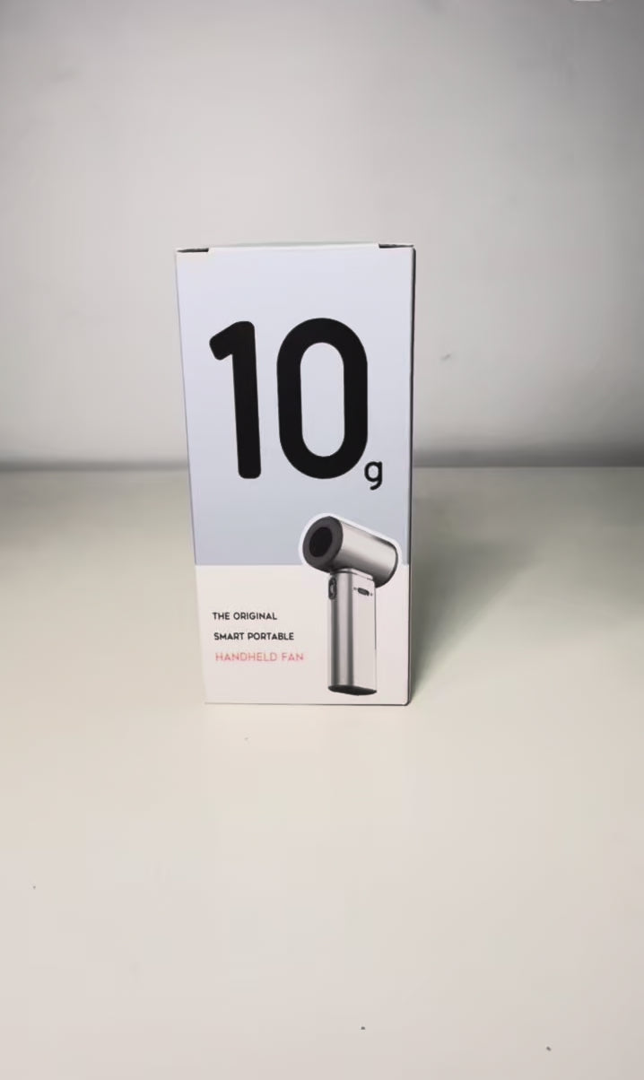 Cargar video: Mini Ventilador Portátil Tipo T Recargable con Pantalla