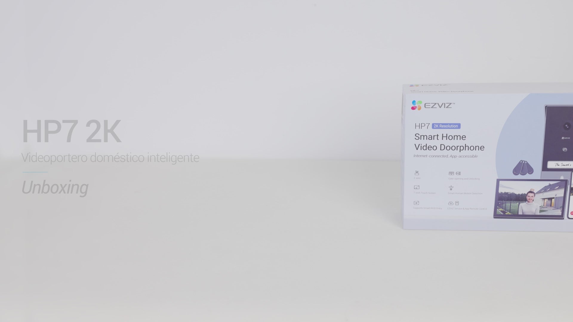 Cargar video: Video Portero Inteligente EZVIZ HP7 2K Pantalla Táctil 7"