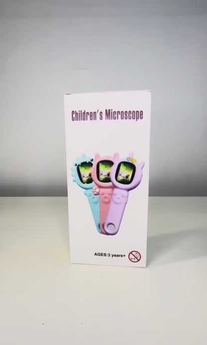 Microscopio Portátil Infantil Juguete Educativo LED Recargable