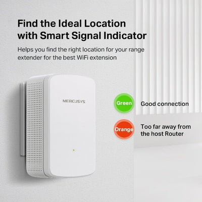Repetidor Wi - Fi Mercusys ME10 300 Mbps Extensor de Rango