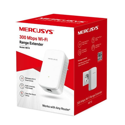 Repetidor Wi - Fi Mercusys ME10 300 Mbps Extensor de Rango