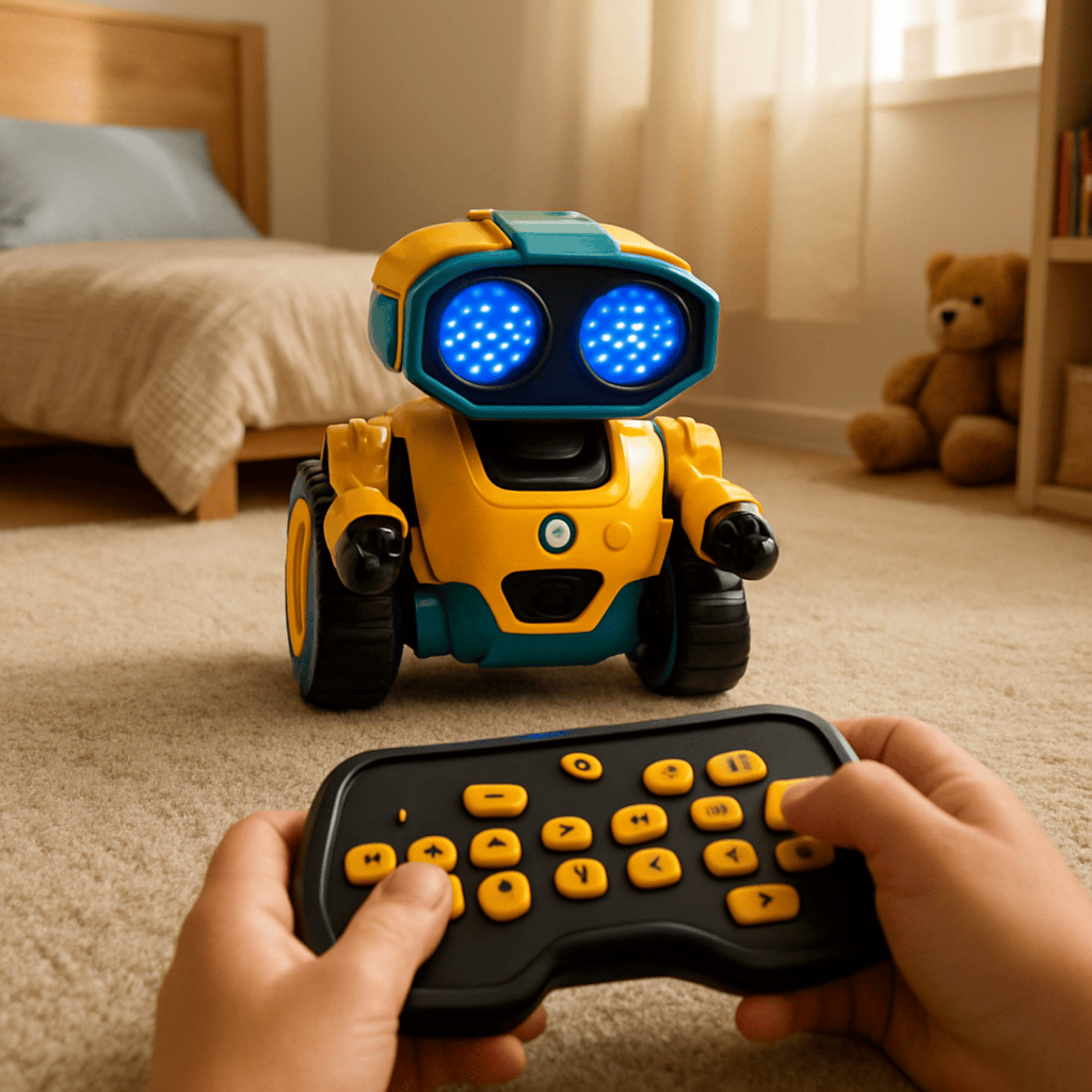 Robot Inteligente Interactivo con Luces y Movimiento