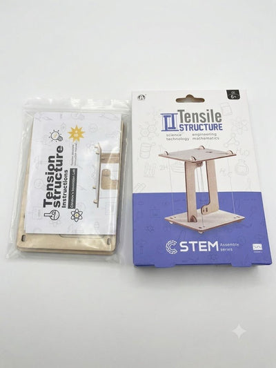 Rompecabezas 3D Madera Estructura Tensegridad STEM