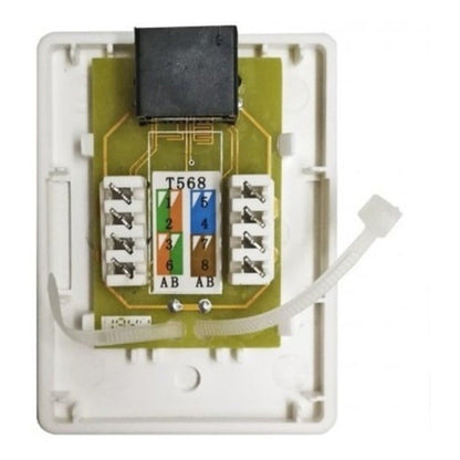 Roseta RJ45 Cat6 con Módulo Ulink Color Blanco