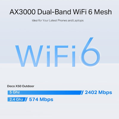 Router Deco X50 - Outdoor WiFi 6 AX3000 Mesh Exterior IP65