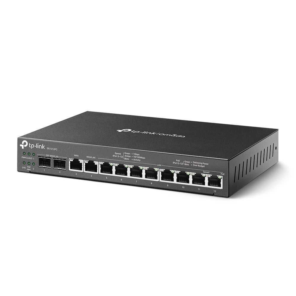 Router VPN Gigabit Omada 3 en 1 PoE+, Administrable ER7212PC