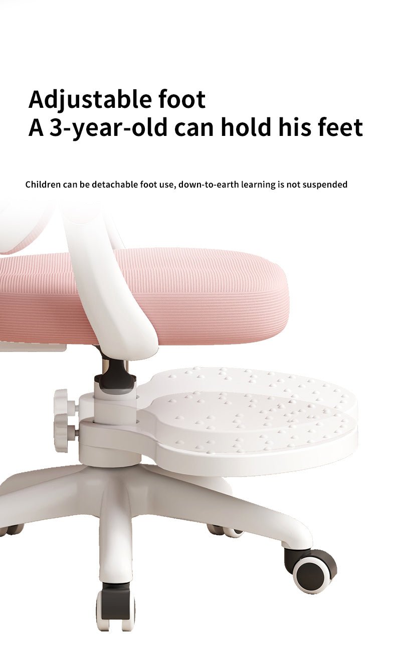 Silla de Escritorio para Niños Ergonómica Ajustable Reposapiés