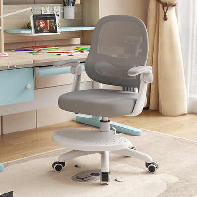 Silla de Escritorio para Niños Ergonómica Ajustable Reposapiés