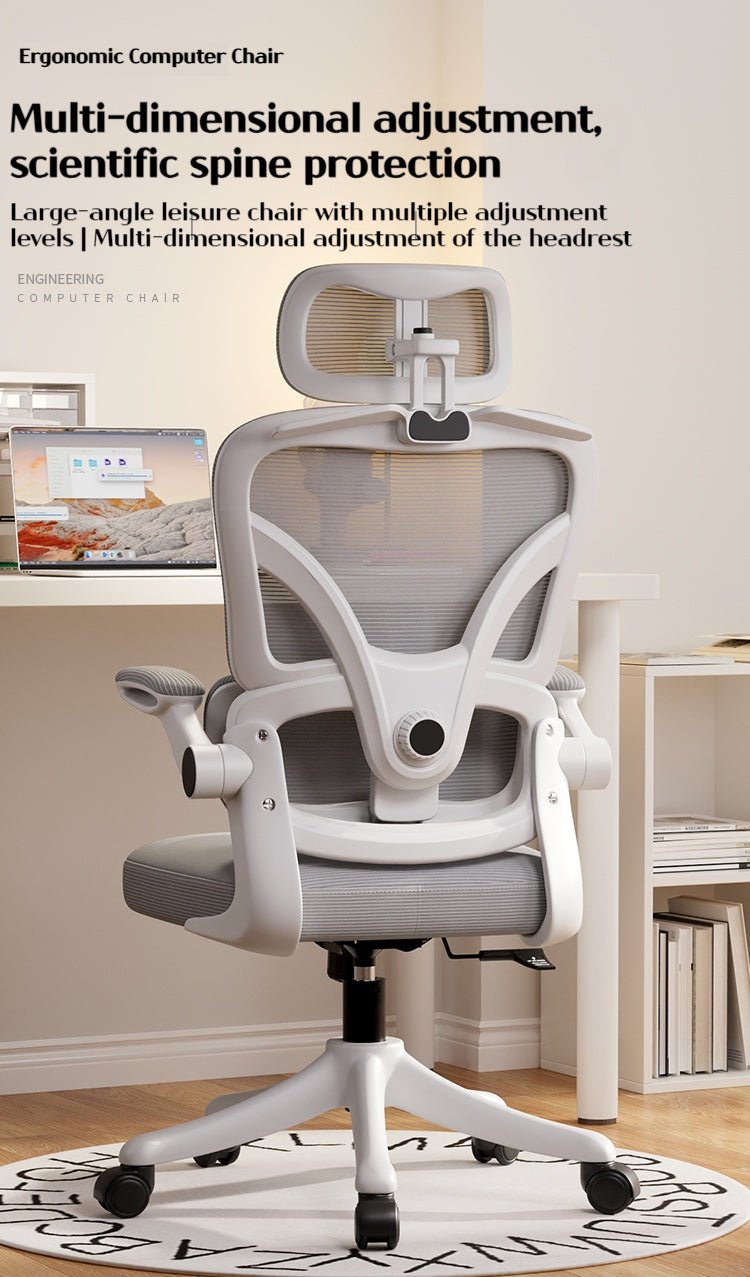 Silla Ergonómica de Oficina con Soporte Lumbar y Reclinación