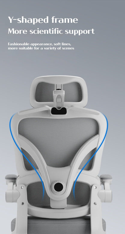 Silla Ergonómica de Oficina con Soporte Lumbar y Reclinación