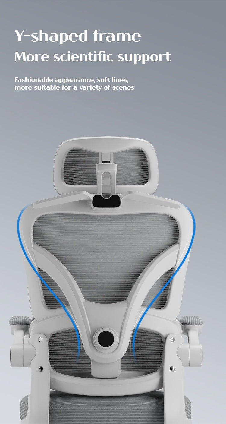 Silla Ergonómica de Oficina con Soporte Lumbar y Reclinación