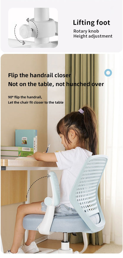 Silla ergonómica infantil de estudio ajustable