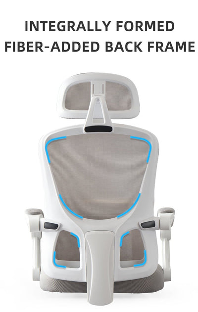 Silla Ergonómica Reclinable con Reposapiés Soporte Lumbar Negro