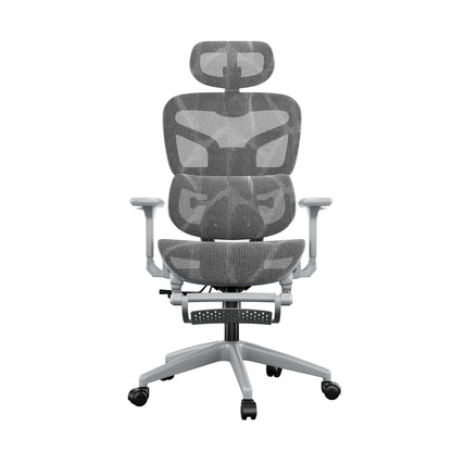 Silla Ergonómica Reclinable con Reposapiés y Soporte Lumbar