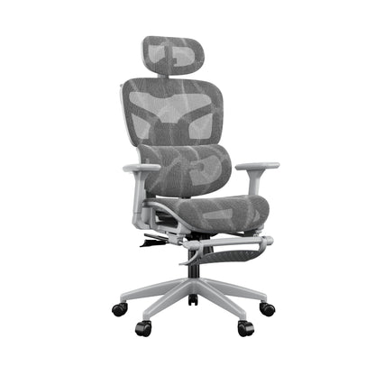 Silla Ergonómica Reclinable con Reposapiés y Soporte Lumbar