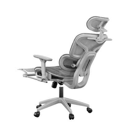 Silla Ergonómica Reclinable con Reposapiés y Soporte Lumbar
