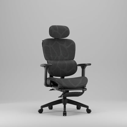 Silla Ergonómica Reclinable con Reposapiés y Soporte Lumbar