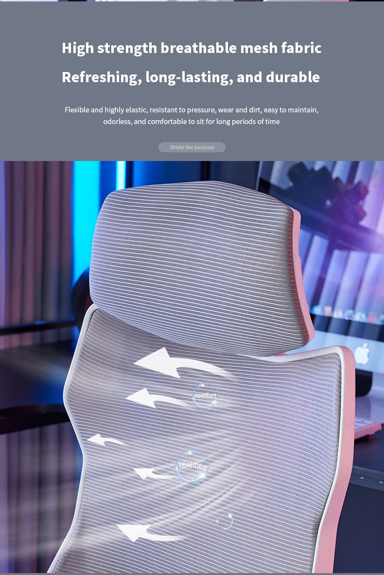 Silla Gamer Ergonómica Reclinable Reposapiés Soporte Lumbar