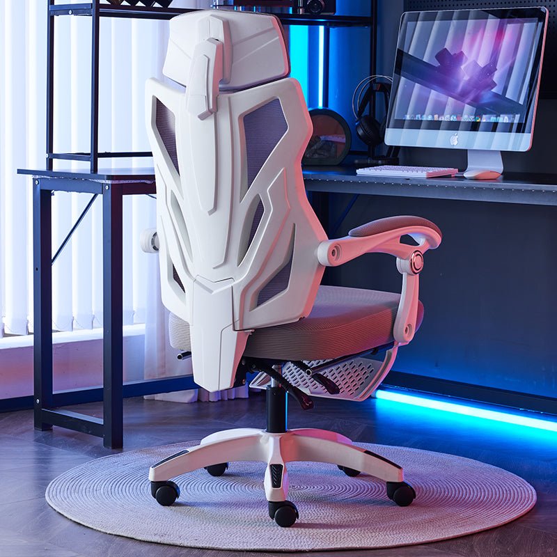 Silla Gamer Ergonómica Reclinable Reposapiés Soporte Lumbar