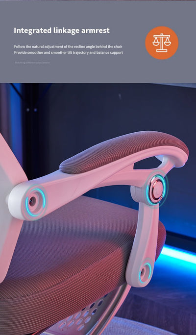 Silla Gamer Ergonómica Reclinable Reposapiés Soporte Lumbar