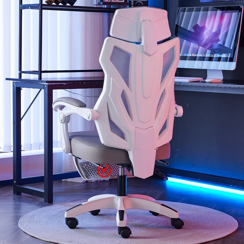 Silla Gamer Ergonómica Reclinable Reposapiés Soporte Lumbar