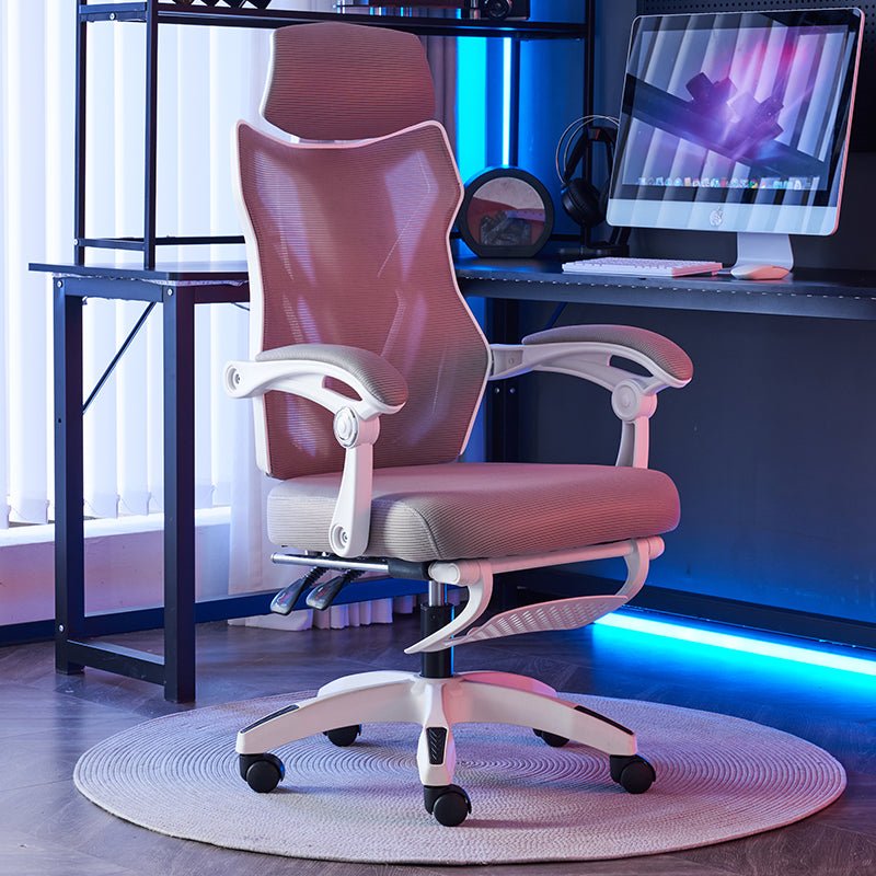 Silla Gamer Ergonómica Reclinable Reposapiés Soporte Lumbar