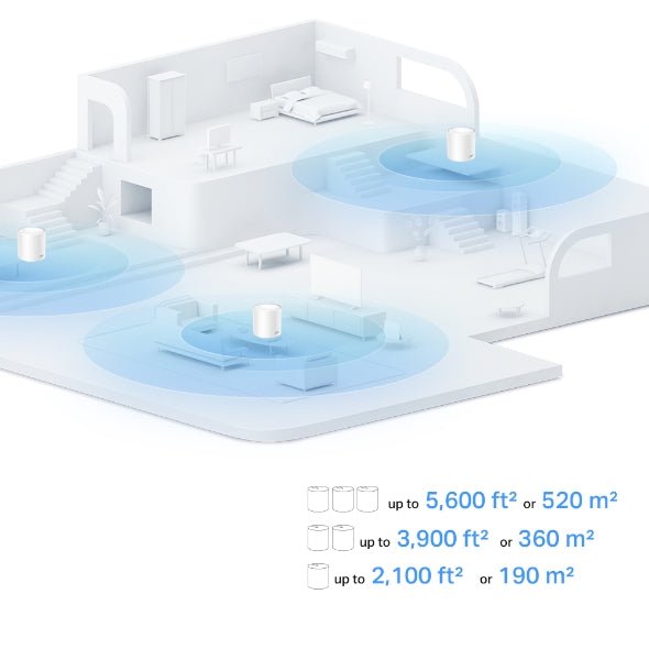 Sistema Mesh Wi - Fi 6 TP - Link Deco X10 AX1500 Pack 3