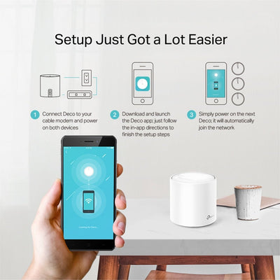 Sistema WiFi 6 Mesh TP - Link Deco X20 AX1800 Pack x2