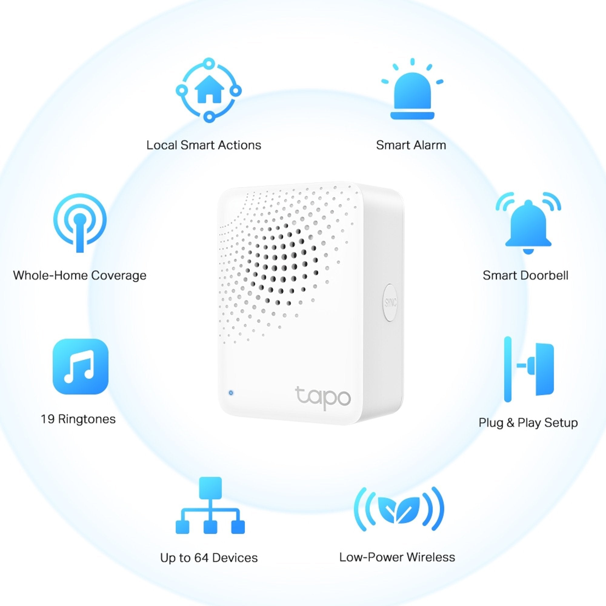 Smart Hub IoT con Alarma Tapo H100 TP - Link
