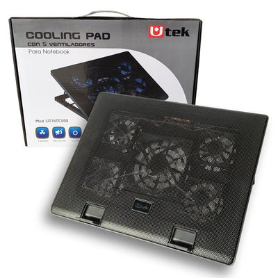 Soporte Notebook Gamer 5 Ventiladores 12cm Ultra SilenciosoUtekItems Digital Spa – Tecnología, Hogar y Fitness en un solo lugar