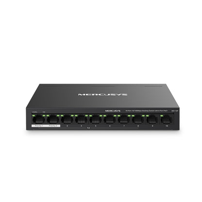 Switch 10 Puertos 8 PoE+ 65W MS110P 100 Mbps