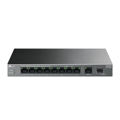 Switch 10 Puertos Gigabit con 8 Puertos PoE+ 1 SFP LS1210GP Cable
