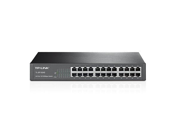 Switch 24 Puertos Escritorio y para Montaje en Rack TL-SF1024