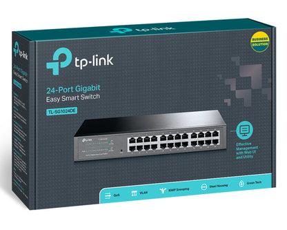 Switch 24 Puertos Gigabit TP - Link TL - SG1024DE Easy Smart
