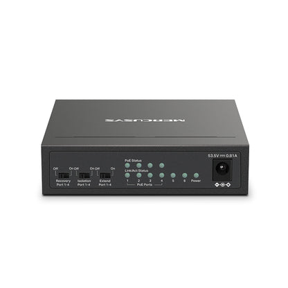 Switch 6 Puertos 4 PoE+ 65W MS106LP 100 Mbps