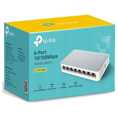 Switch 8 Puertos 10/100 Mbps TL - SF1008D TP - Link