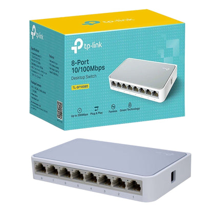Switch 8 Puertos 10/100 Mbps TL - SF1008D TP - Link
