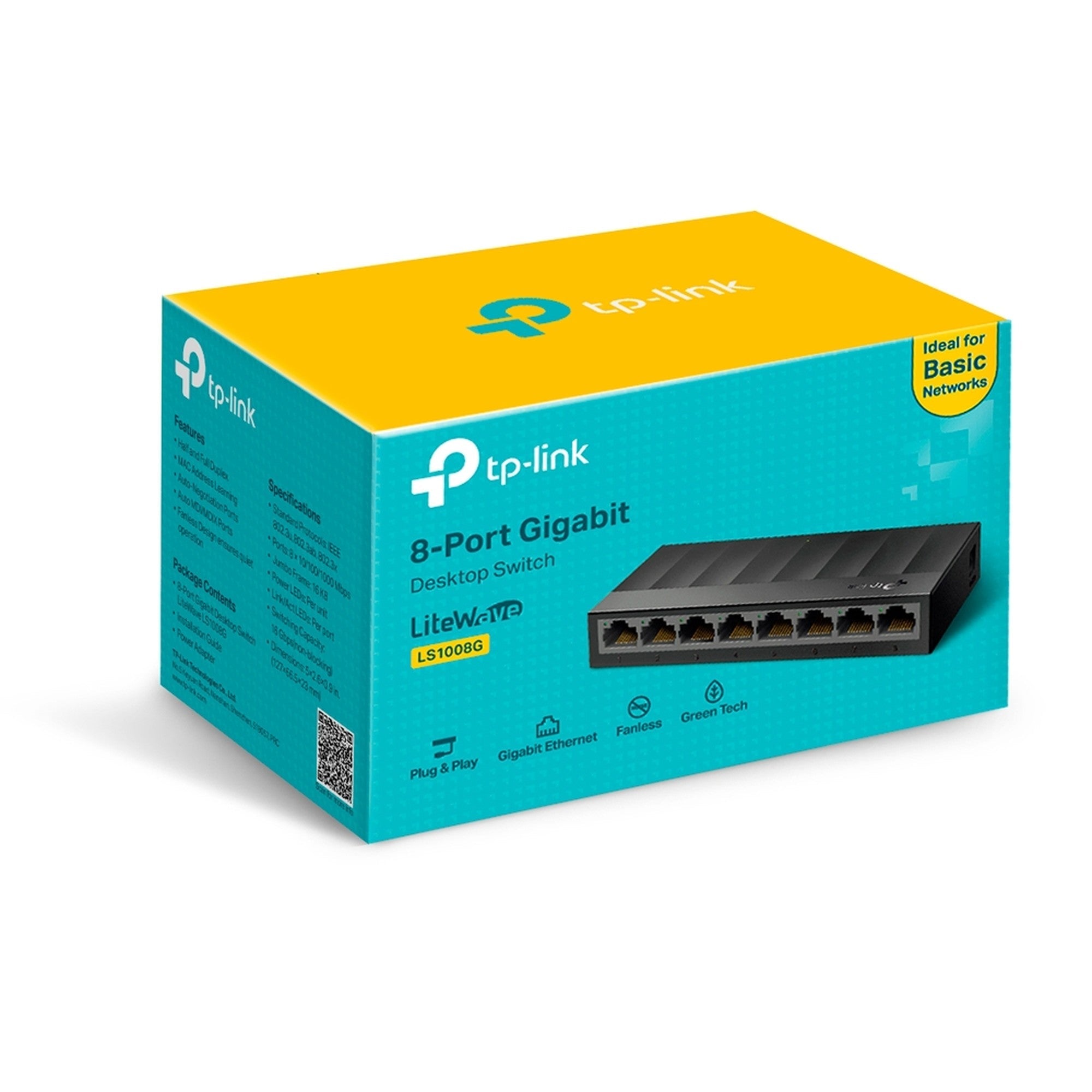 Switch 8 Puertos Gigabit TP - Link LS1008G LiteWave