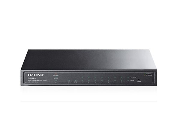Switch 8 Puertos PoE+ y 2 SFP Gigabit TP - Link TL - SG2210P