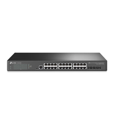 Switch Gestionable 24 Puertos Gigabit L2+ 4 SFP+ de 10GE TL - 