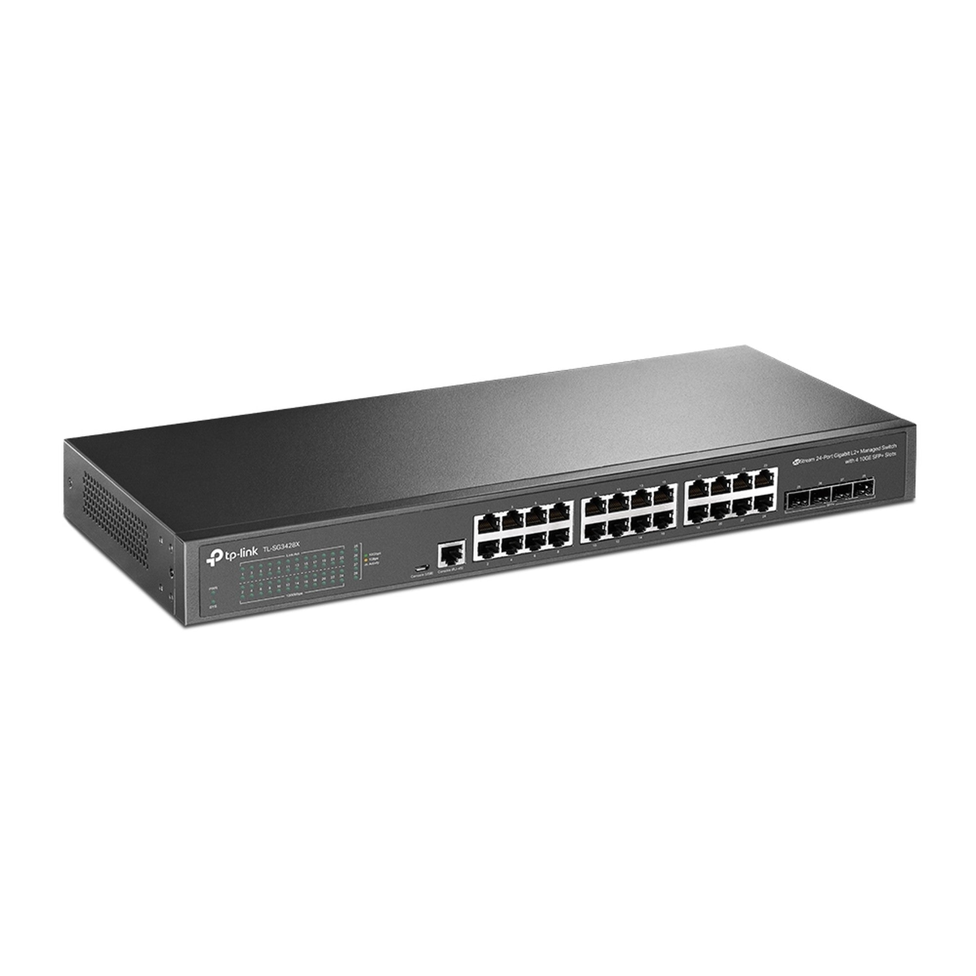 Switch Gestionable 24 Puertos Gigabit L2+ 4 SFP+ TL - SG3428XTP - LinkItems Digital Spa – Tecnología, Hogar y Fitness en un solo lugar