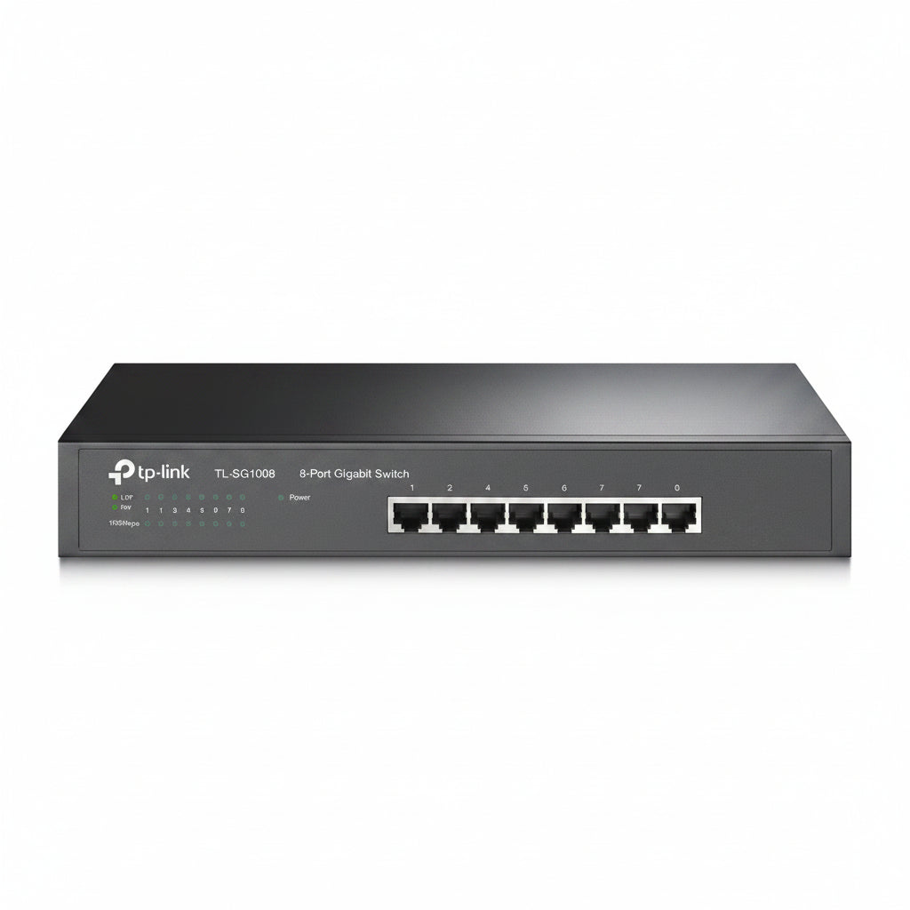 Switch Gigabit 8 Puertos TP-Link TL-SG1008 Metálico Rack
