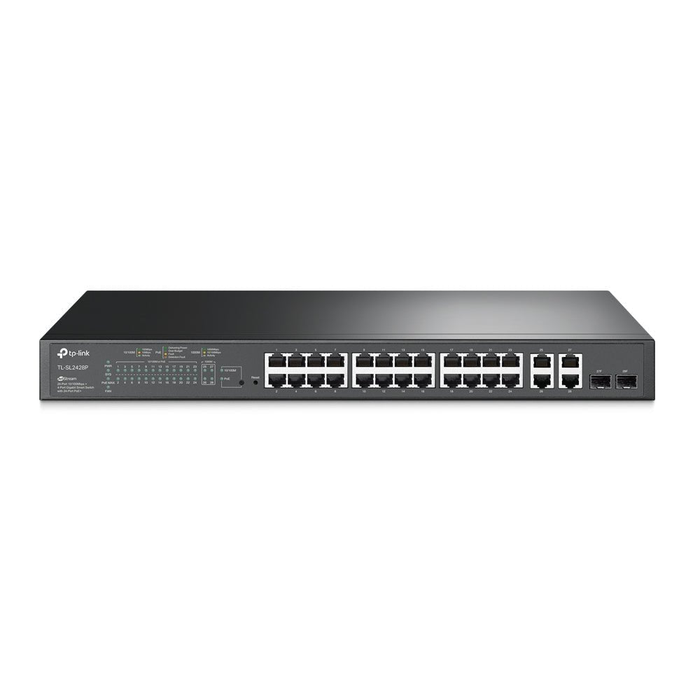 Switch Inteligente 24 Puertos PoE+ 4 Puertos gigabit + 2 SFP