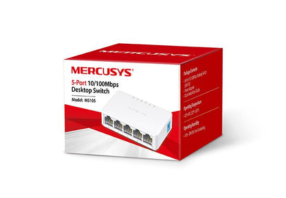 Switch Mercusys MS105 5 Puertos 10/100 Mbps Compacto