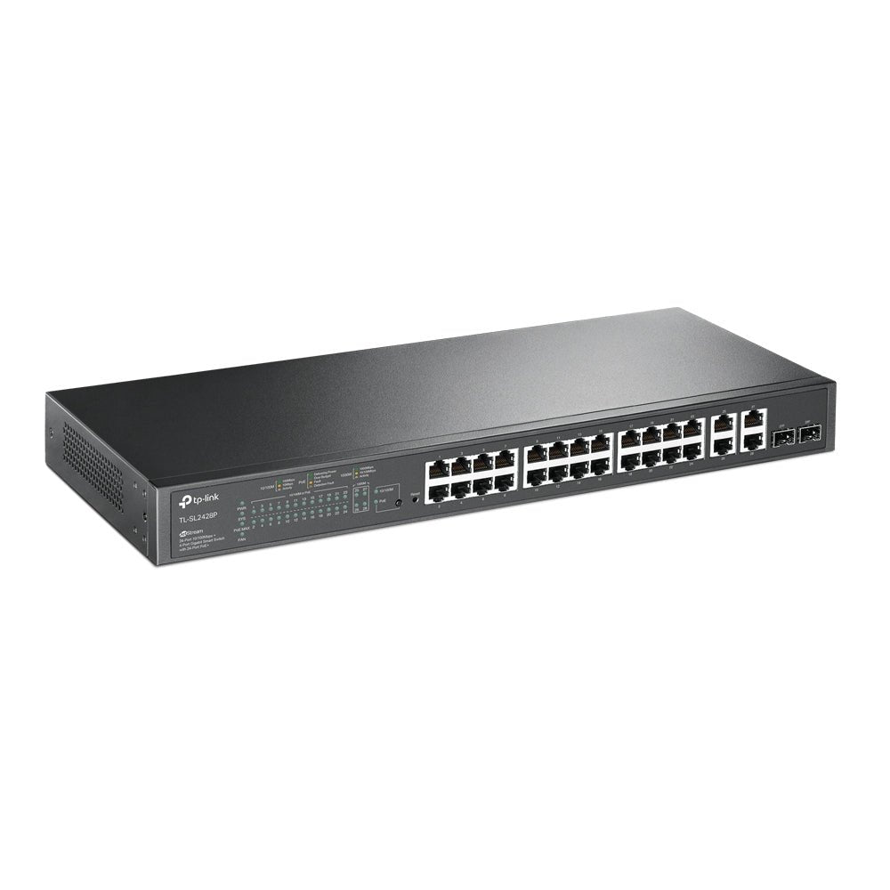 Switch PoE+ 24 Puertos + 4 Gigabit + 2 SFP TL - SL2428P