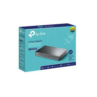 Switch PoE Gigabit 8 Puertos TL - SG1008P Carcasa MetálicaTP - LINKItems Digital Spa – Tecnología, Hogar y Fitness en un solo lugar