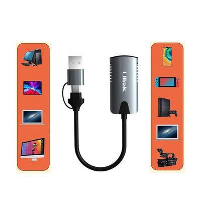 Tarjeta capturadora de video HDMI 4K a USB C USB3.0 UL - ADV