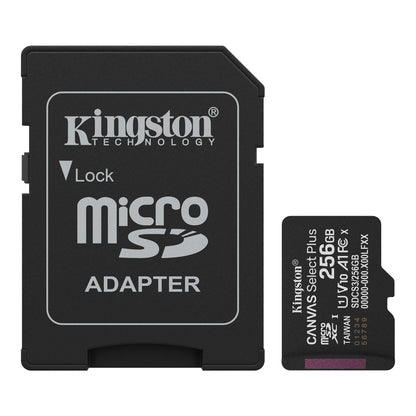 Tarjeta Kingston 256GB microSDXC A1 Full HD Video