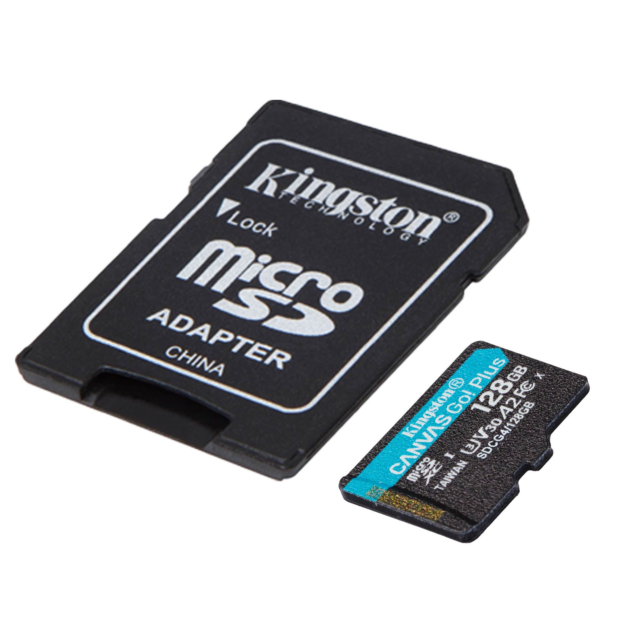 Tarjeta MicroSD 128GB Kingston Canvas Go Plus Adaptador SD 4K