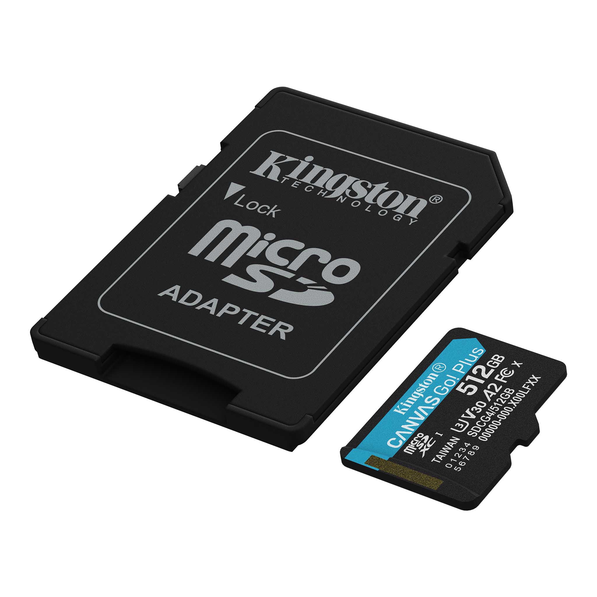 Tarjeta microSD 512GB Kingston Canvas Go! Plus A2 V30